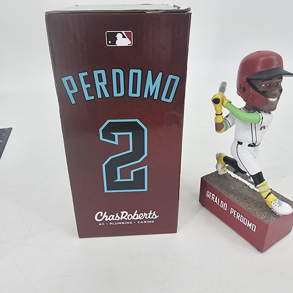 2026 Arizona Diamondbacks Geraldo Perdomo AUDIO SGA Bobblehead NEW - Picture 4 of 9